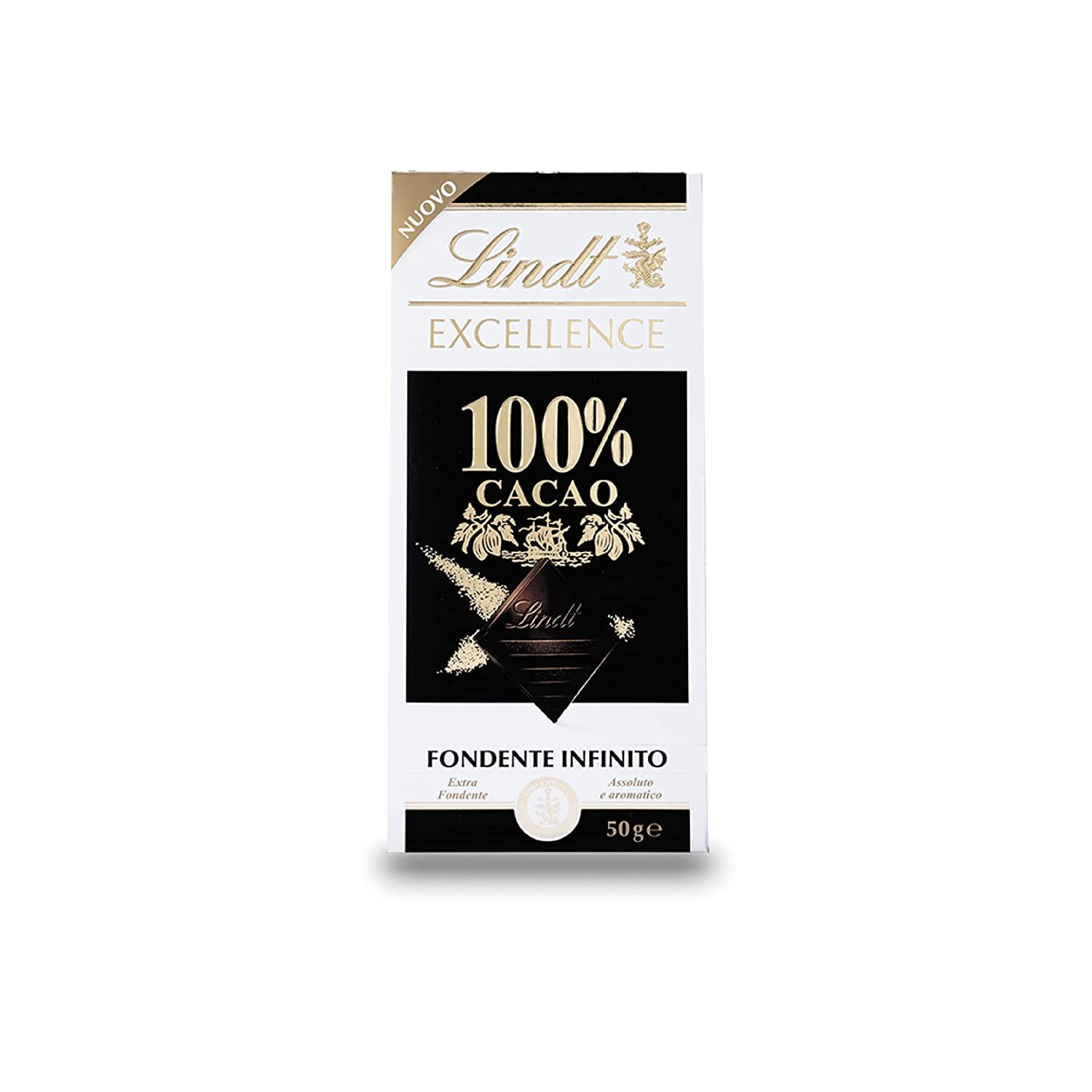 Lindt 100% Dark Chocolate Bar Image