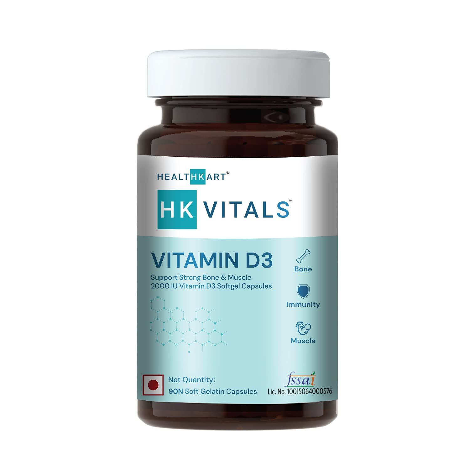 HK Vitals Vitamin D3 Capsules Image