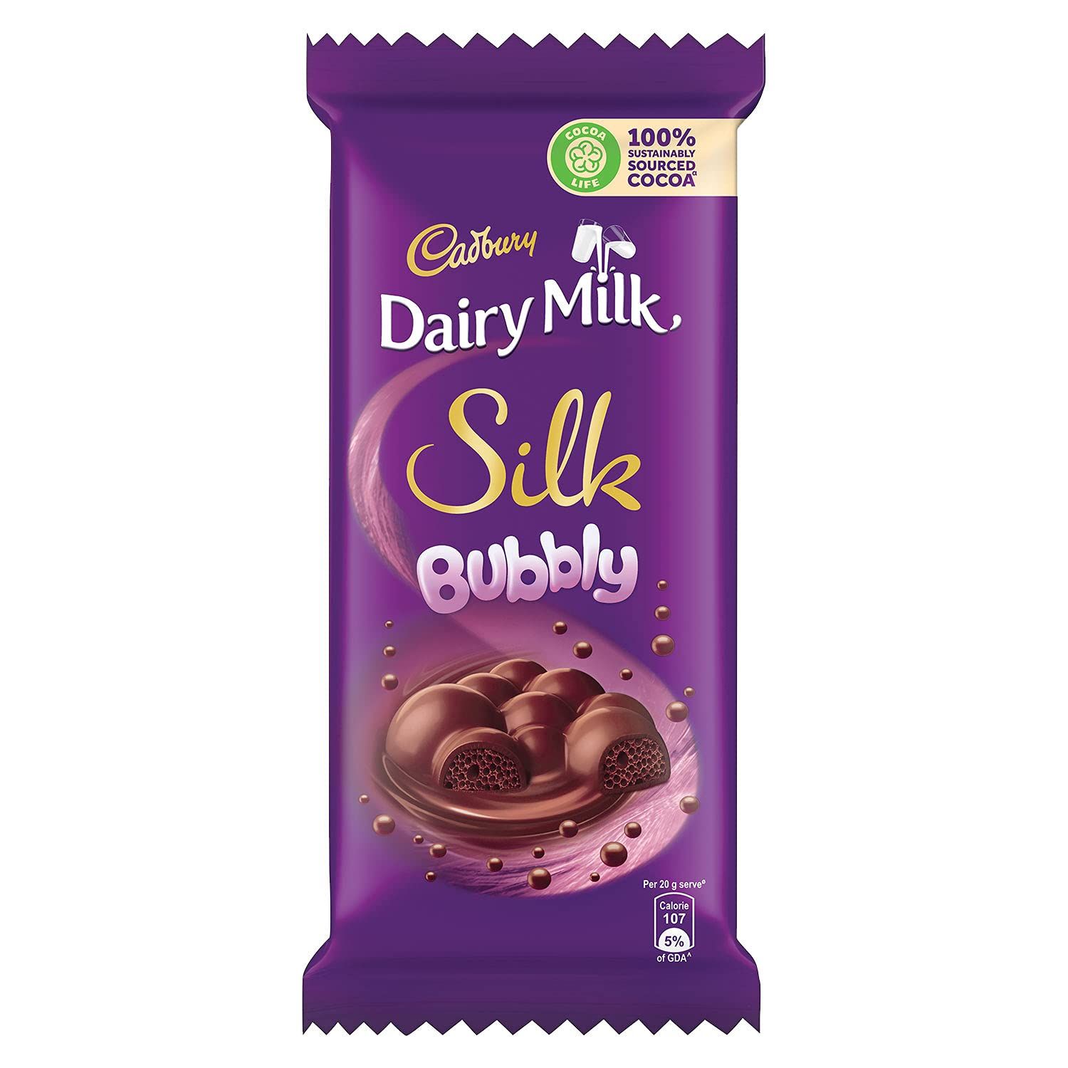Cadbury Dairy Milk Silk Chocolate Bar Bubbly Image