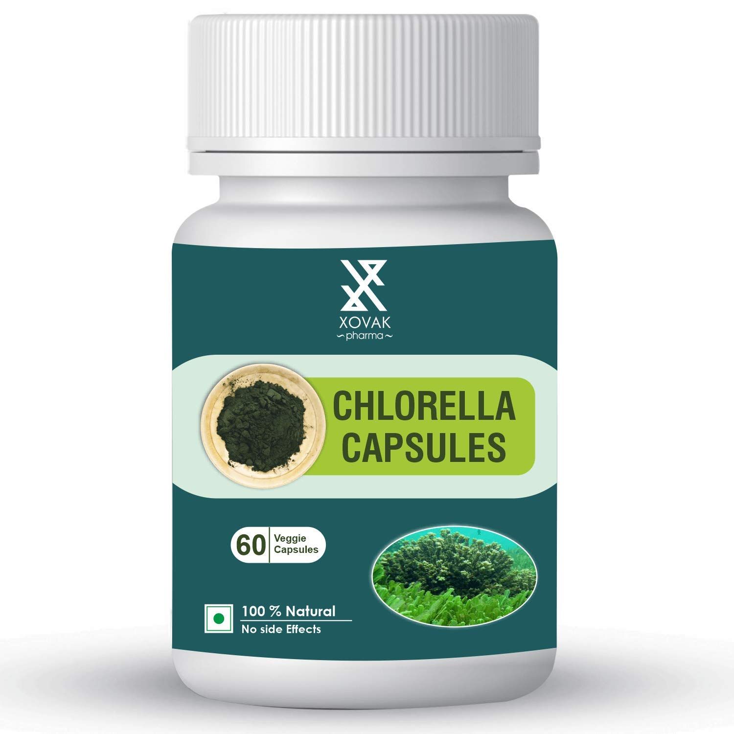 Xovak Pharma Organic Chlorella Capsules Image