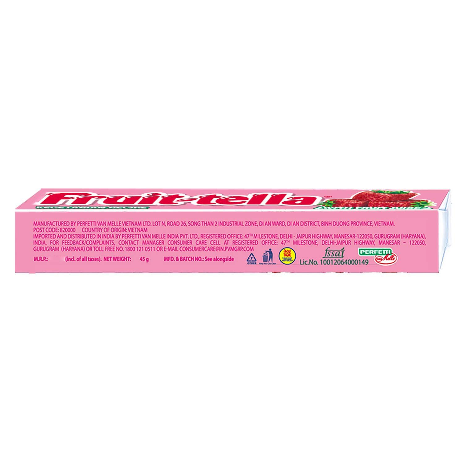 Fruittella Chewy Toffee Stick Strawberry Image