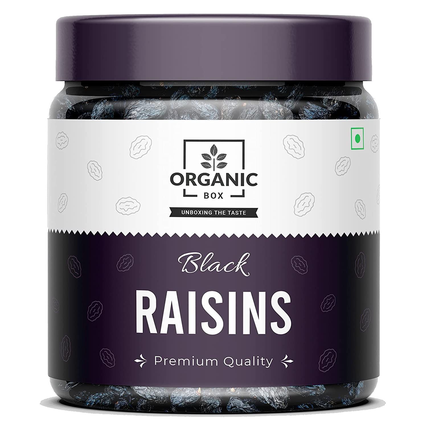 Organic Box Afghani Seedless Black Raisins Image
