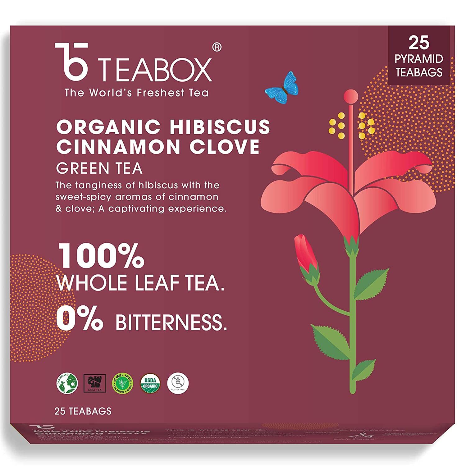 Teabox Organic Hibiscus Cinnamon Clove Image
