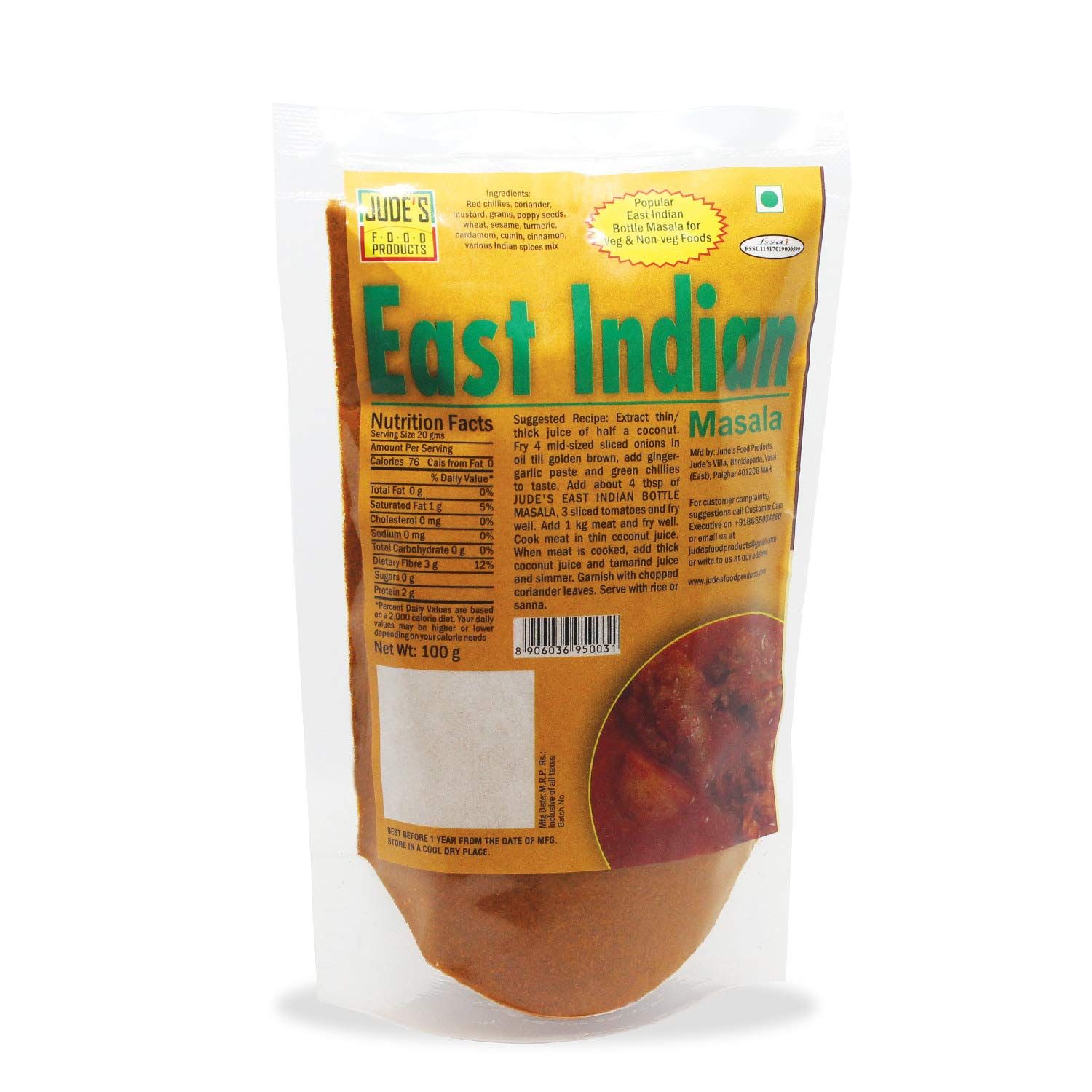 Jude's Food Products East Indian Masala Image