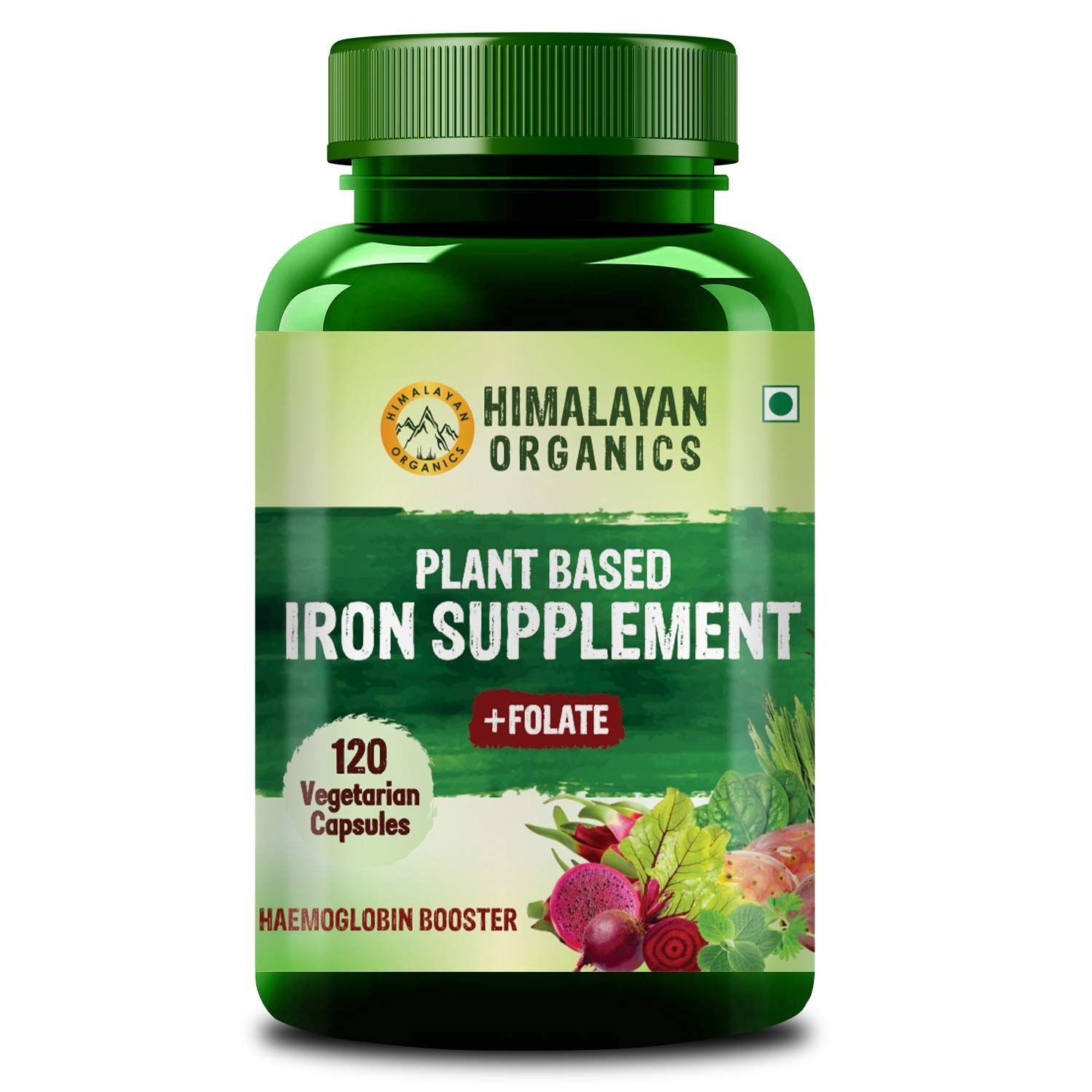 Himalayan Organics Plant Based Iron With Folate For Better Hemoglobin Image