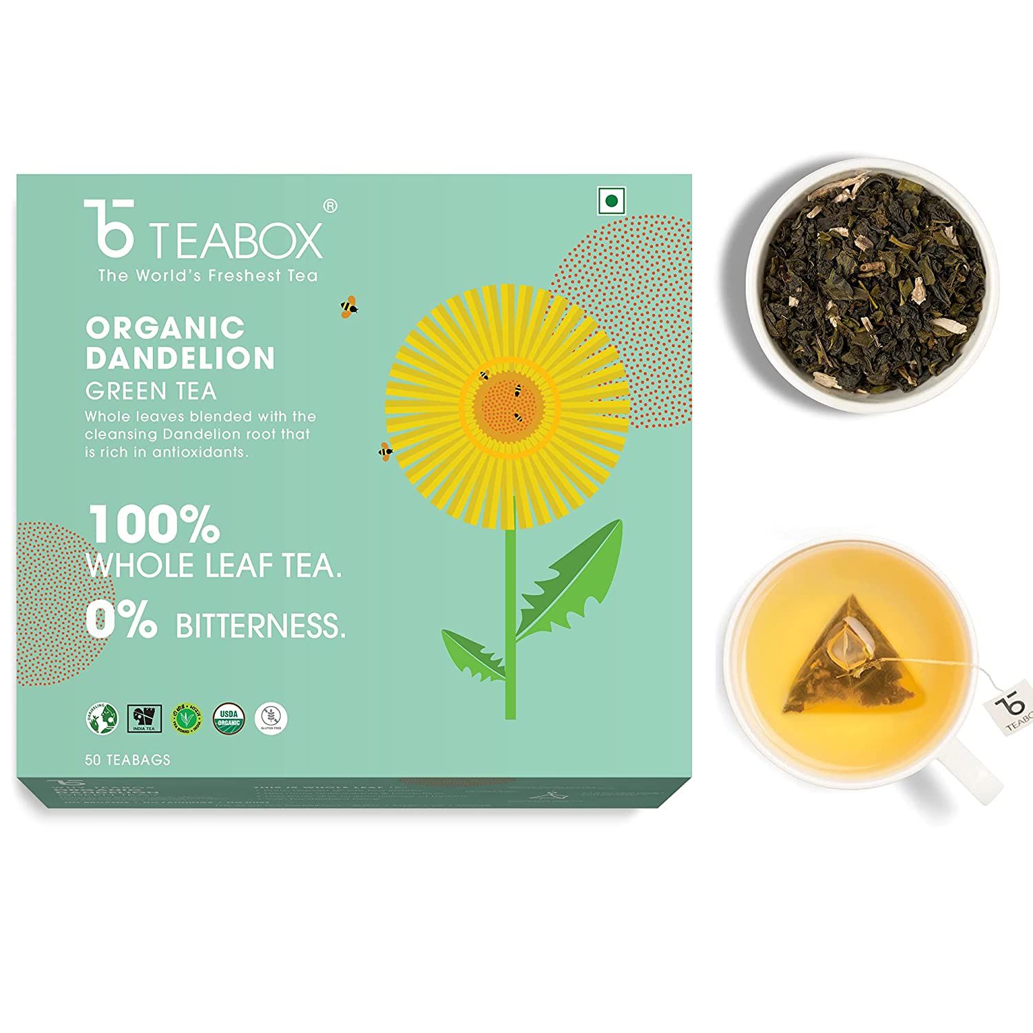 Teabox Organic Dandelion Green Tea Image