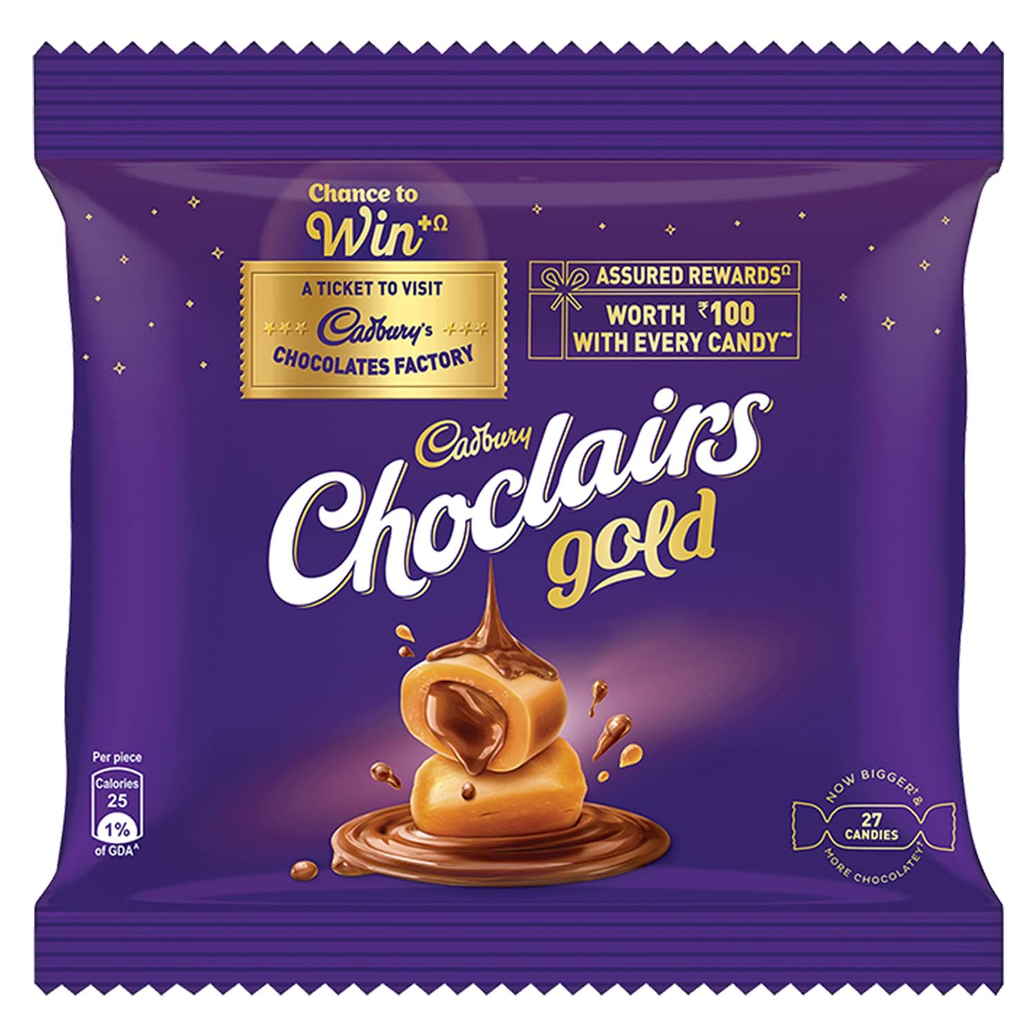Cadbury Choclairs Gold Candy Image