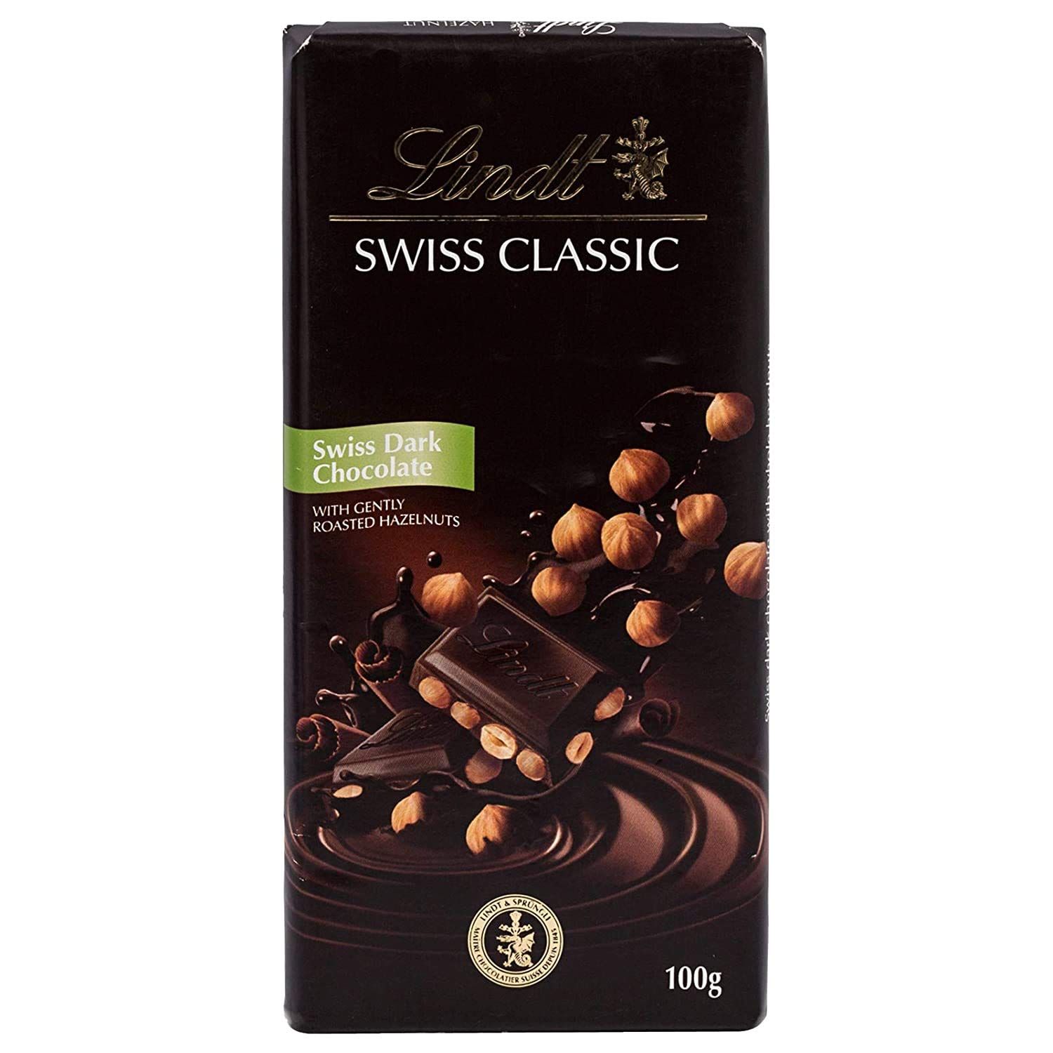 Lindt Swiss Classic Dark Chocolate Hazelnut Image