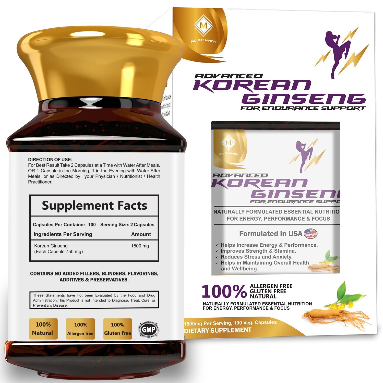 Mountainor Pure Korean Ginseng Root Extract Image