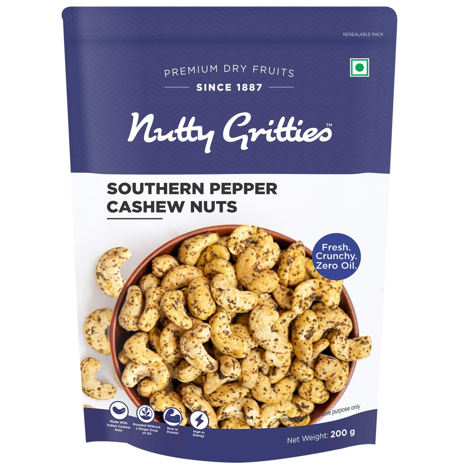 Nutty Gritties Salted Cashews Image