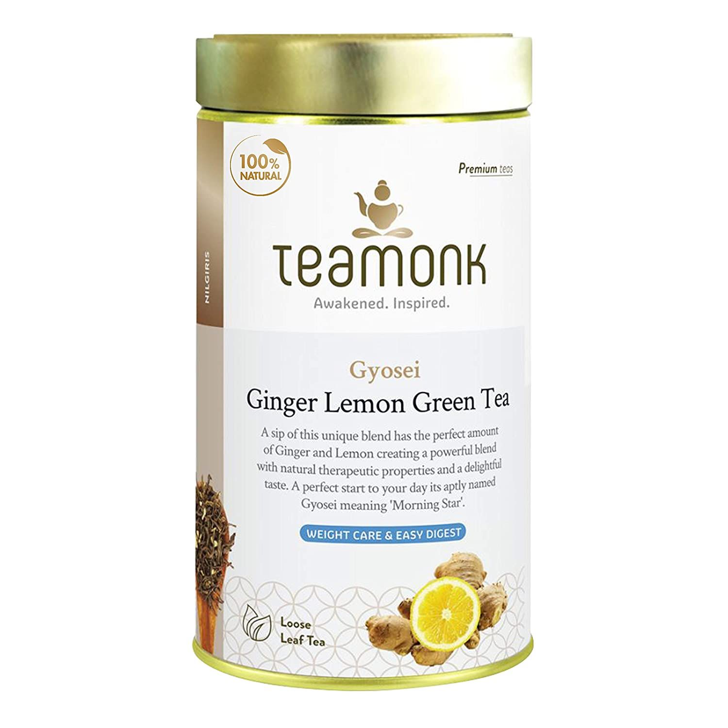 Teamonk Ginger Lemon Green Tea Image