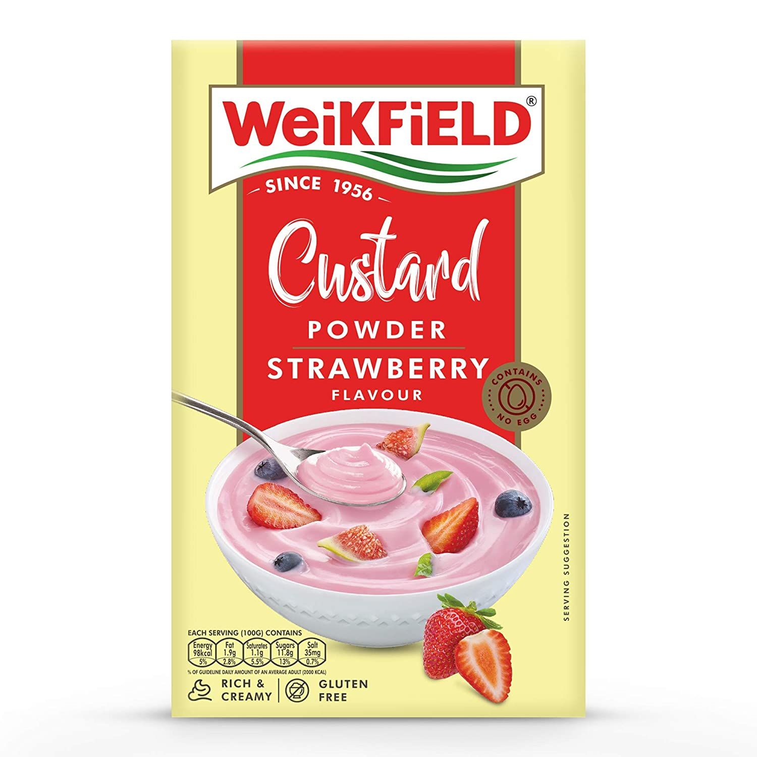 Weikfield Strawberry Custard Powder Image
