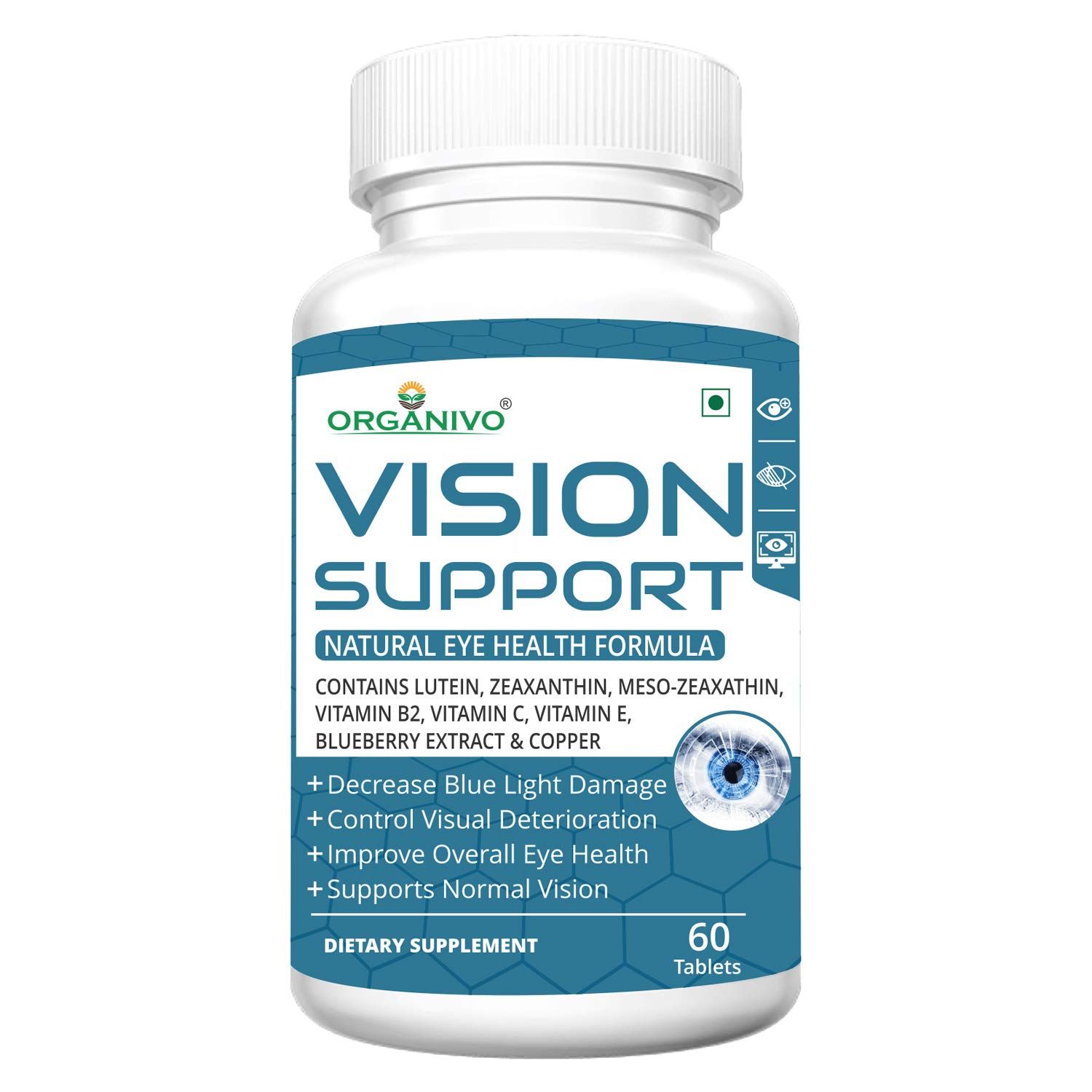 Organivo Vision Support Complete Eye Care Supplement Image