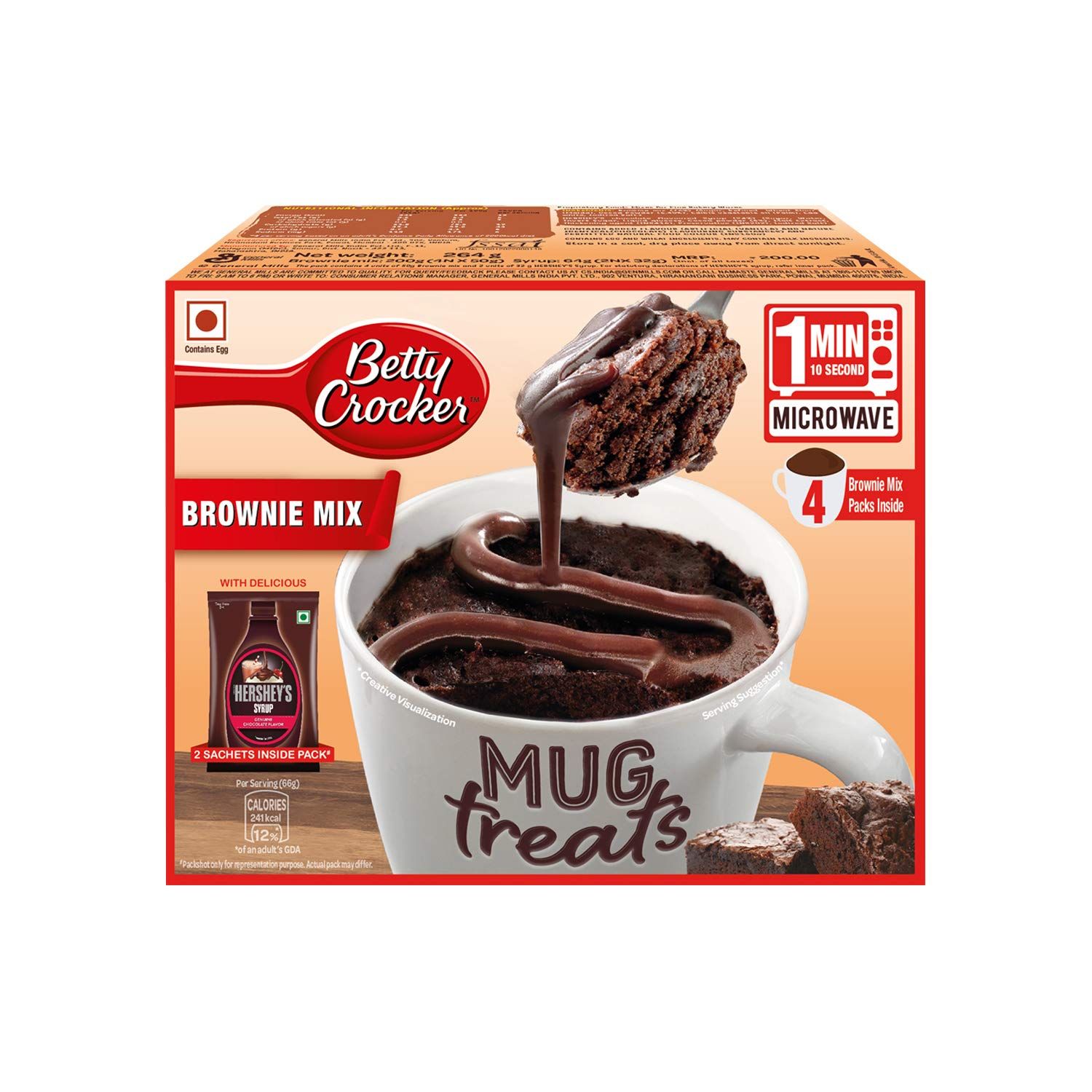 Betty Crocker Mug Treat Brownie Mix Bag Image