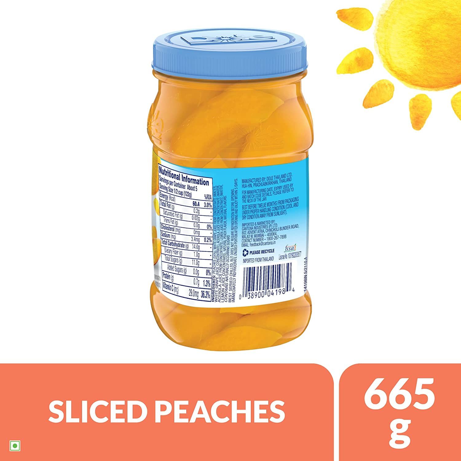 Dole Sliced Peaches Image