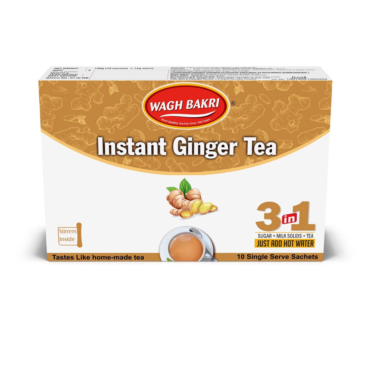 Wagh Bakri Instant Ginger Tea Image