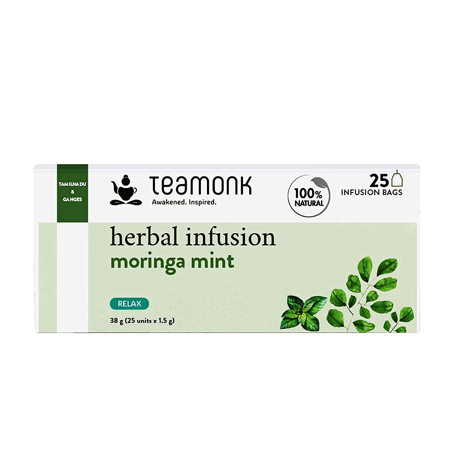 Teamonk Herbal Infusion Moringa Mint Image