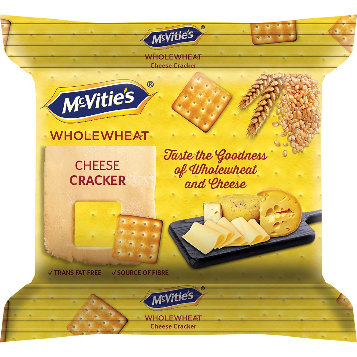 McVities Wholewheat Cheese Cracker Biscuits Image