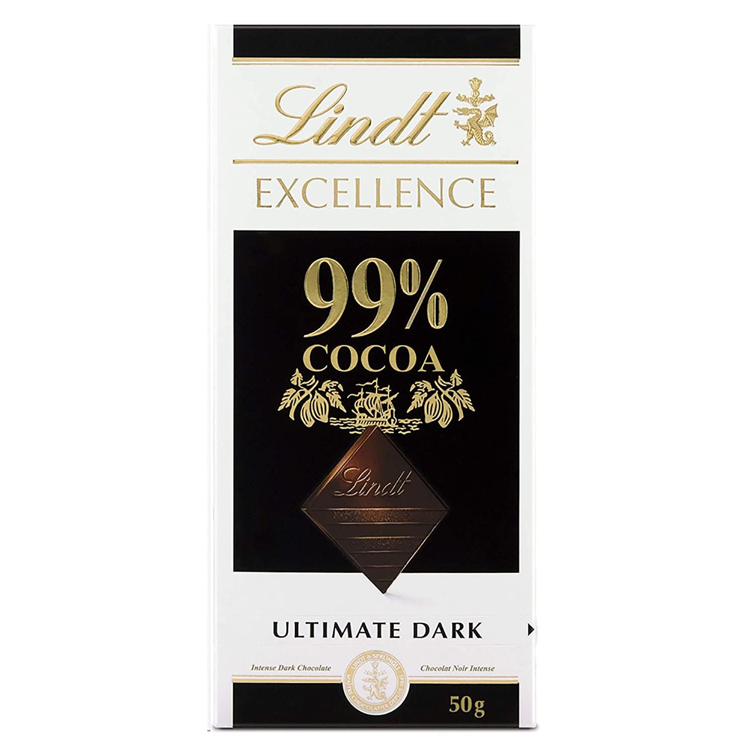 Lindt 99% Cocoa Dark Noir Absolute Chocolate Image