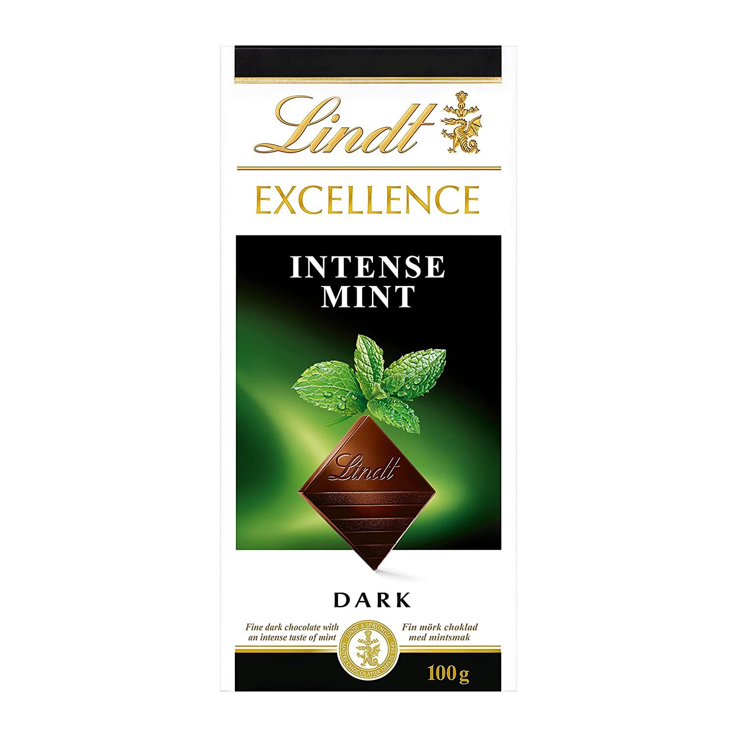 Lindt Excellence Mint Intense Chocolate Image
