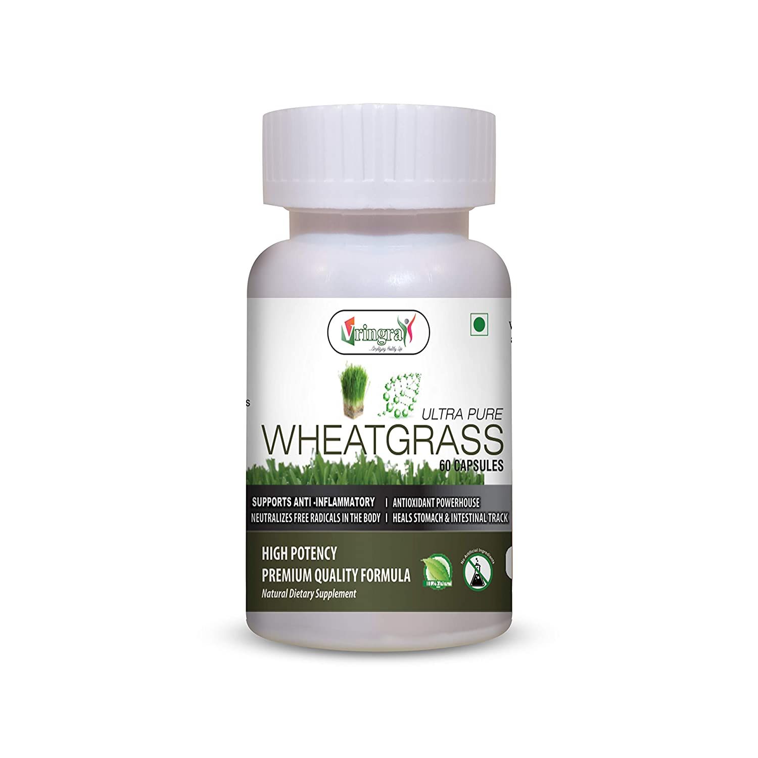 Vringra World Class Pure Wheatgrass Capsules Image