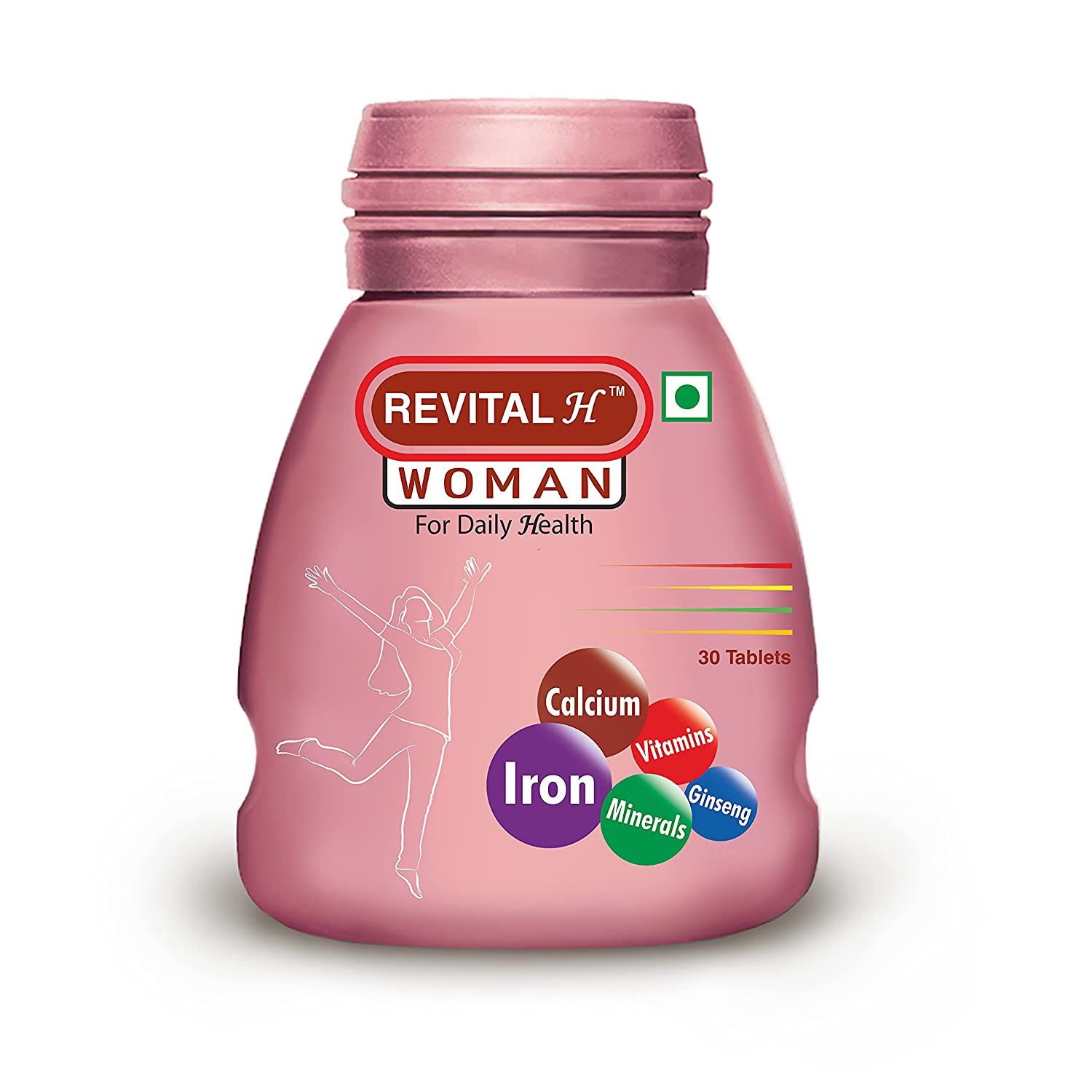 Revital H For Women With Multivitamins, Calcium, Zinc & Natural Ginseng For Daily Immunity Capsules Image