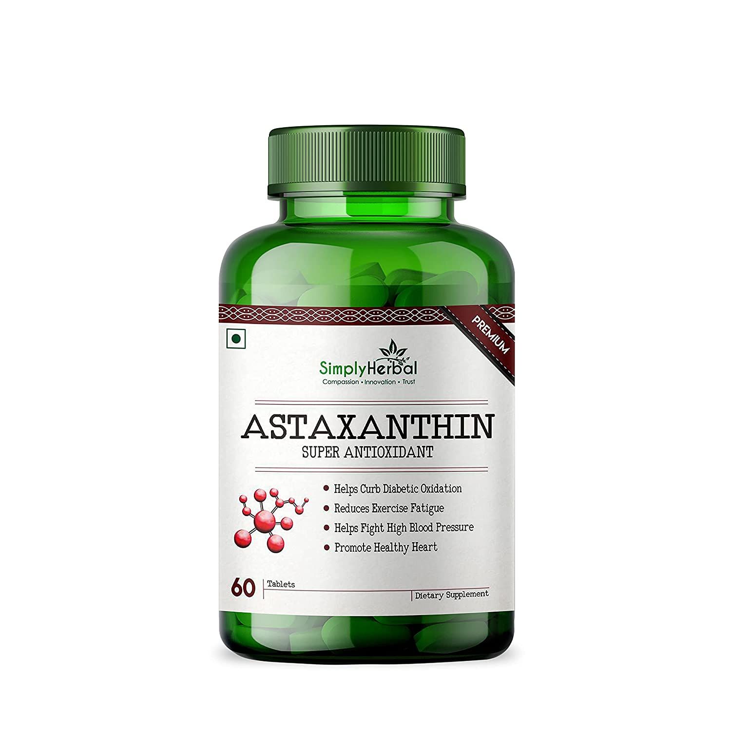 Simply Herbal Astaxanthin Supplement Capsules Image
