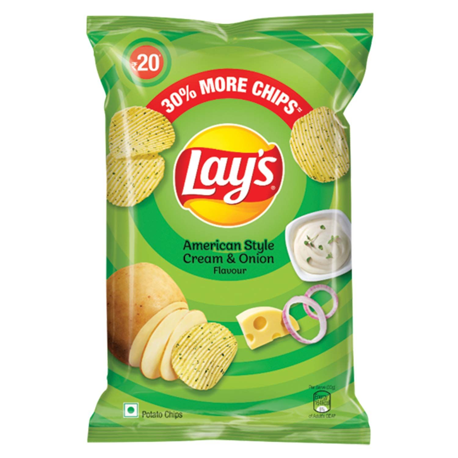 Lay's American Style Potato Chips Cream & Onion Image
