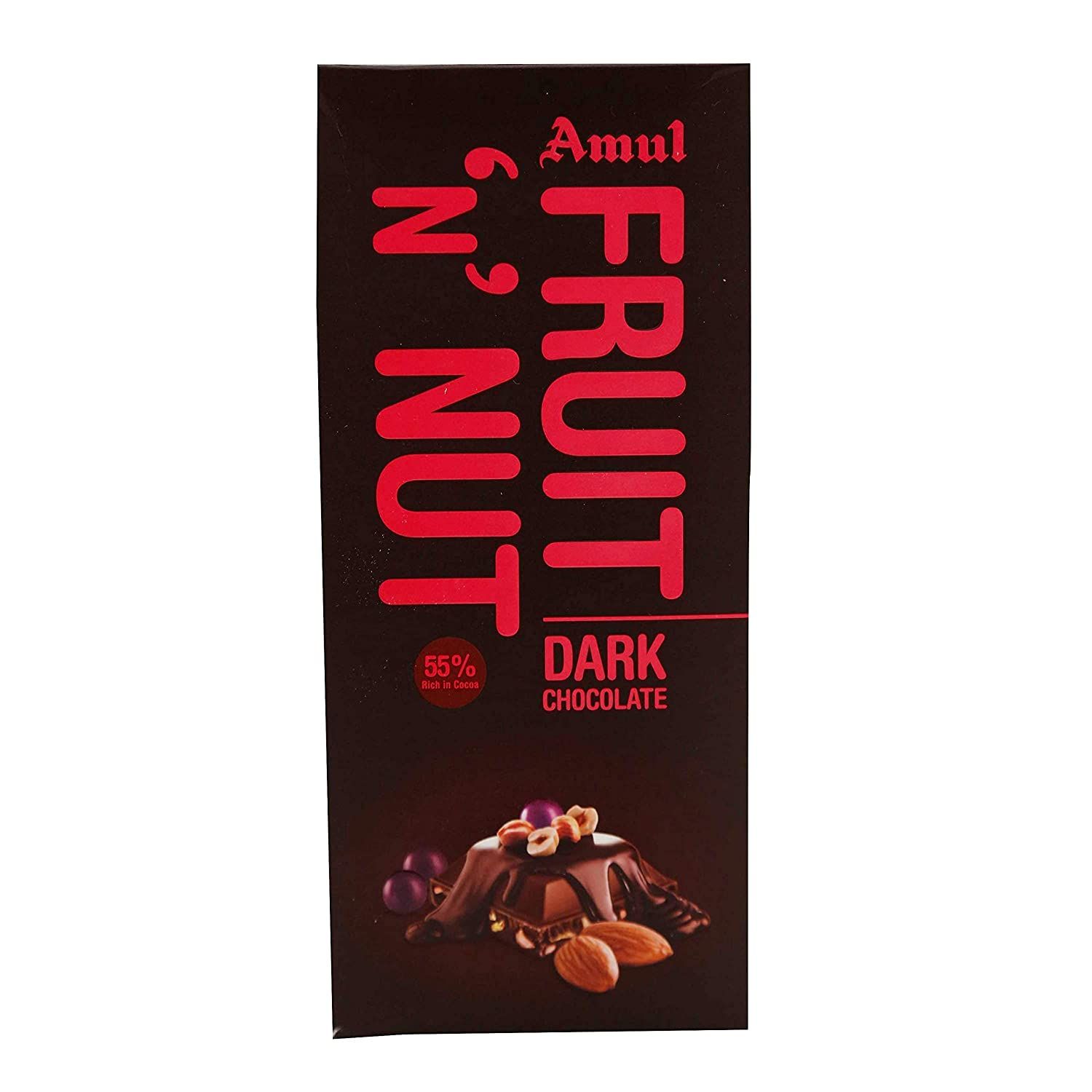 Amul Dark Chocolate Bar Fruit N Nut Image