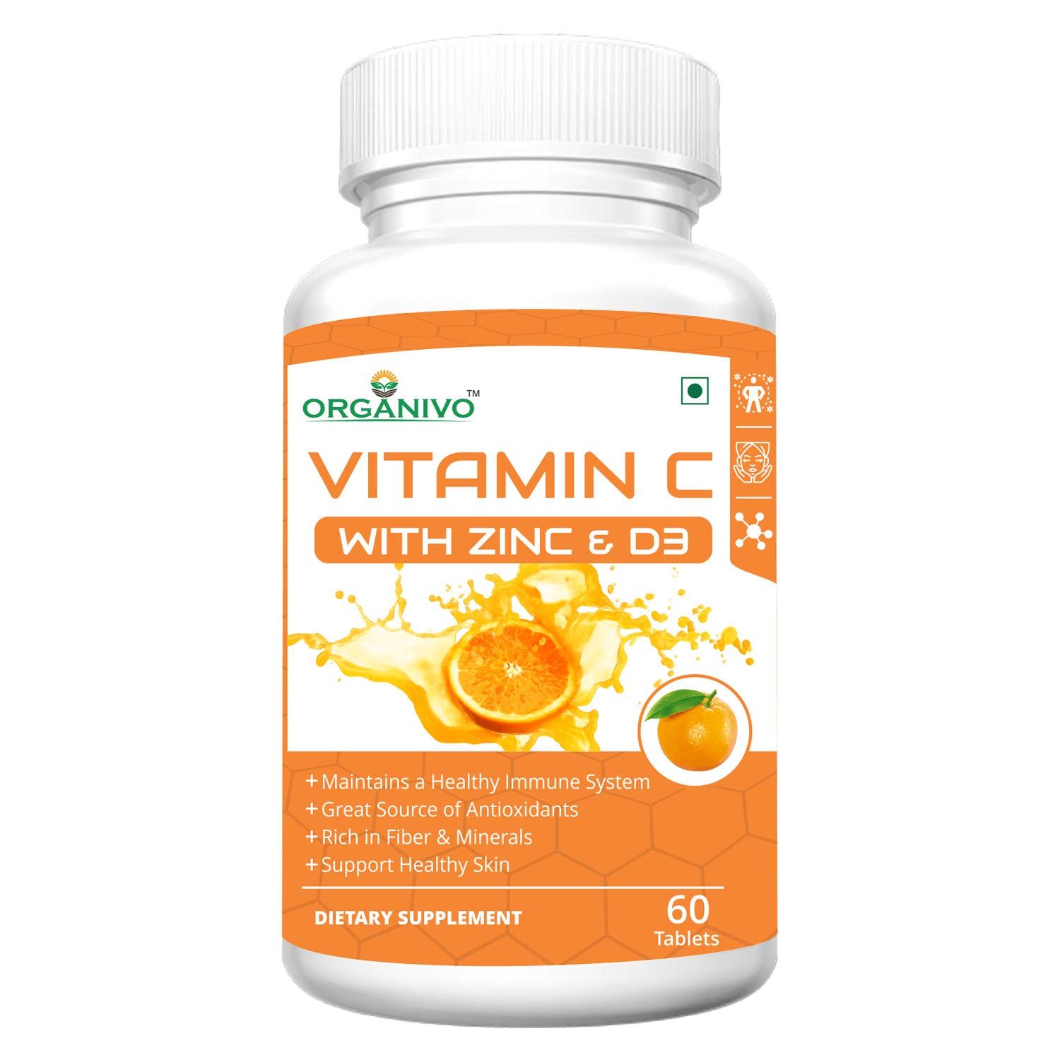 Organivo Vitamin C With Zinc & D3 Image