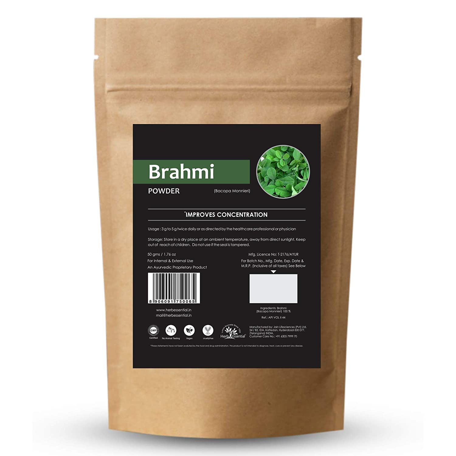 Herb Essential Pure Brahmi Powder Image