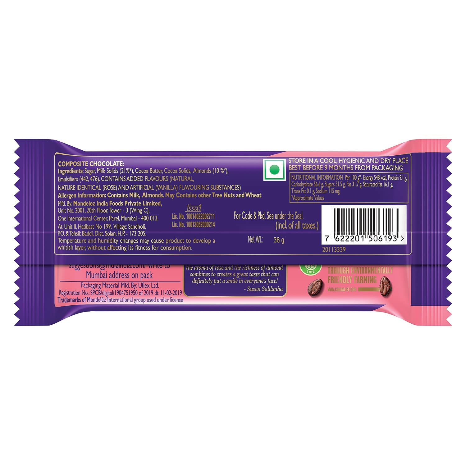 Cadbury Dairy Milk Madbury Gulaab e Khaas Chocolate Bar Image