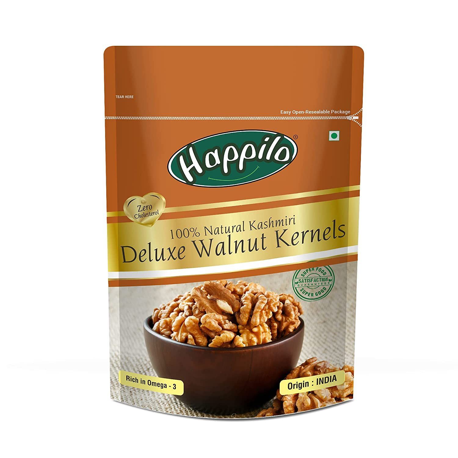 Happilo Delux 100% Natural Dried Kashmiri Walnut Kernels Image