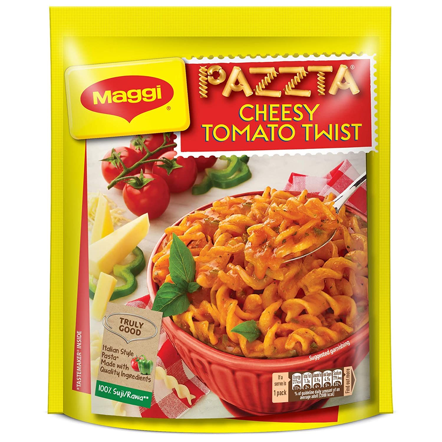 Maggi Pazzta Instant Pasta Cheesy Tomato Twist Image