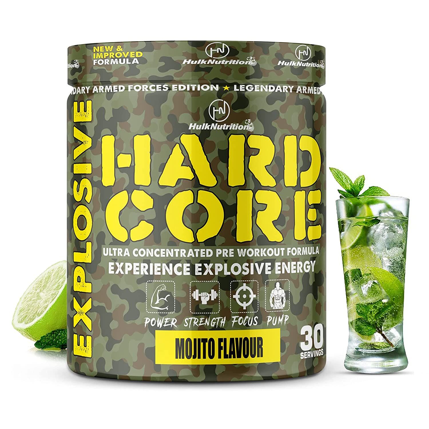 Hulk Nutrition Hardcore Pre Workout Mojito Flavour Image