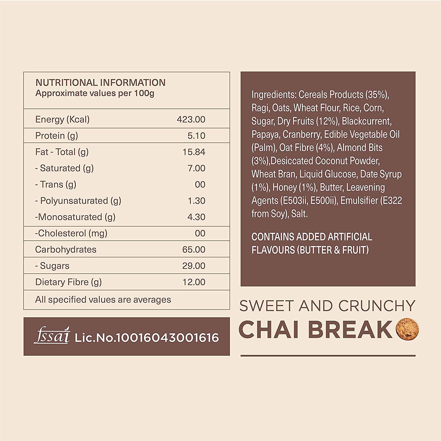 Chai Point Multigrain Chai Biscuit Image