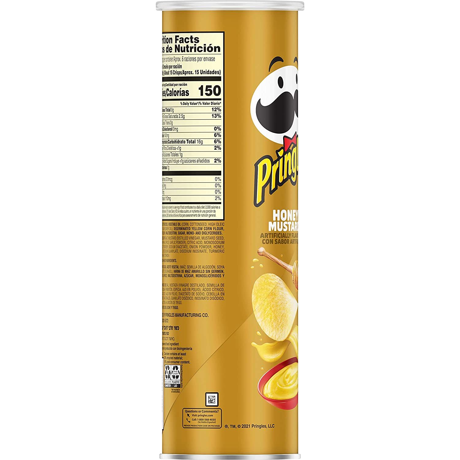 Pringles Potato Crisps Honey Mustard Image