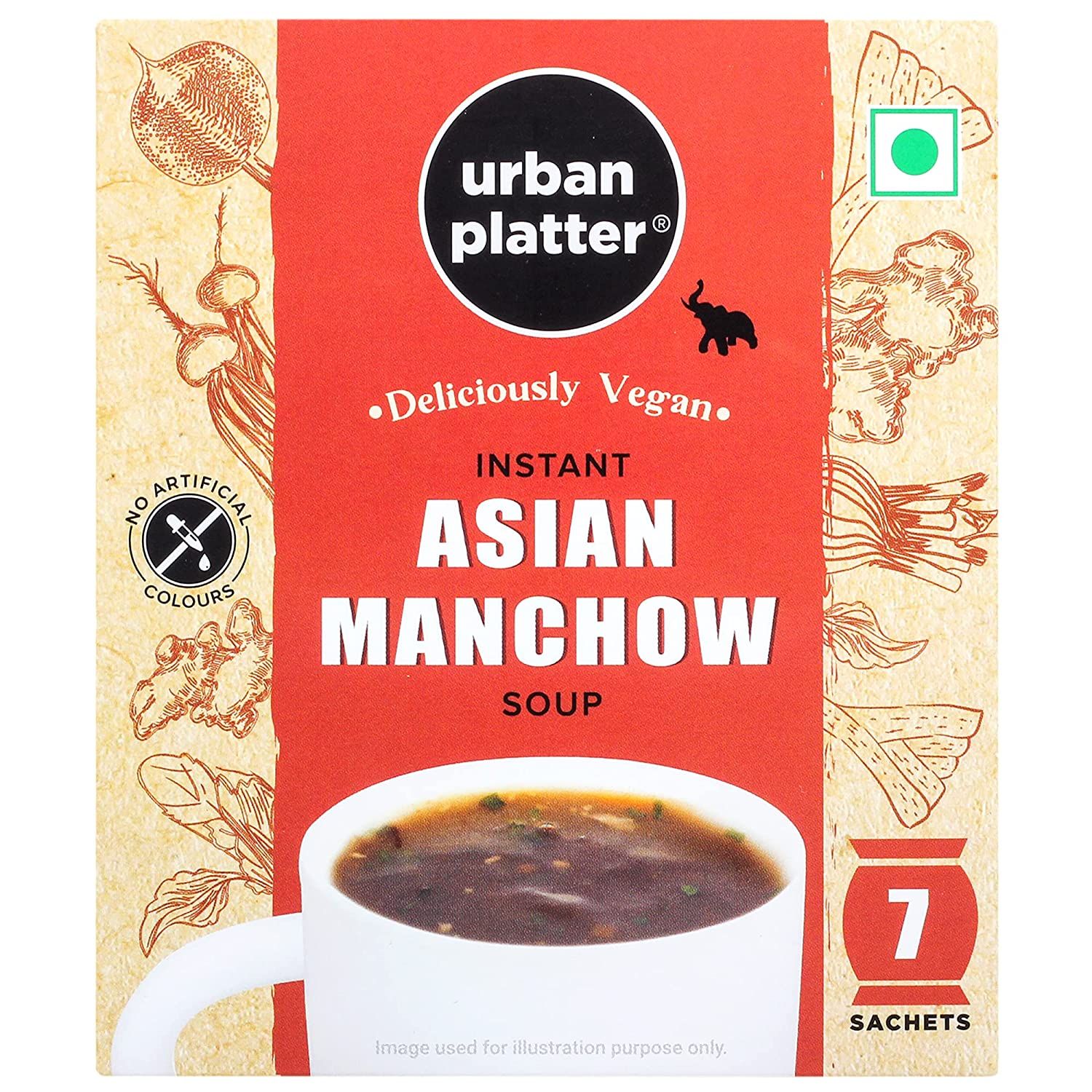 Urban Platter Vegan Instant Asian Manchow Cup Soup Image