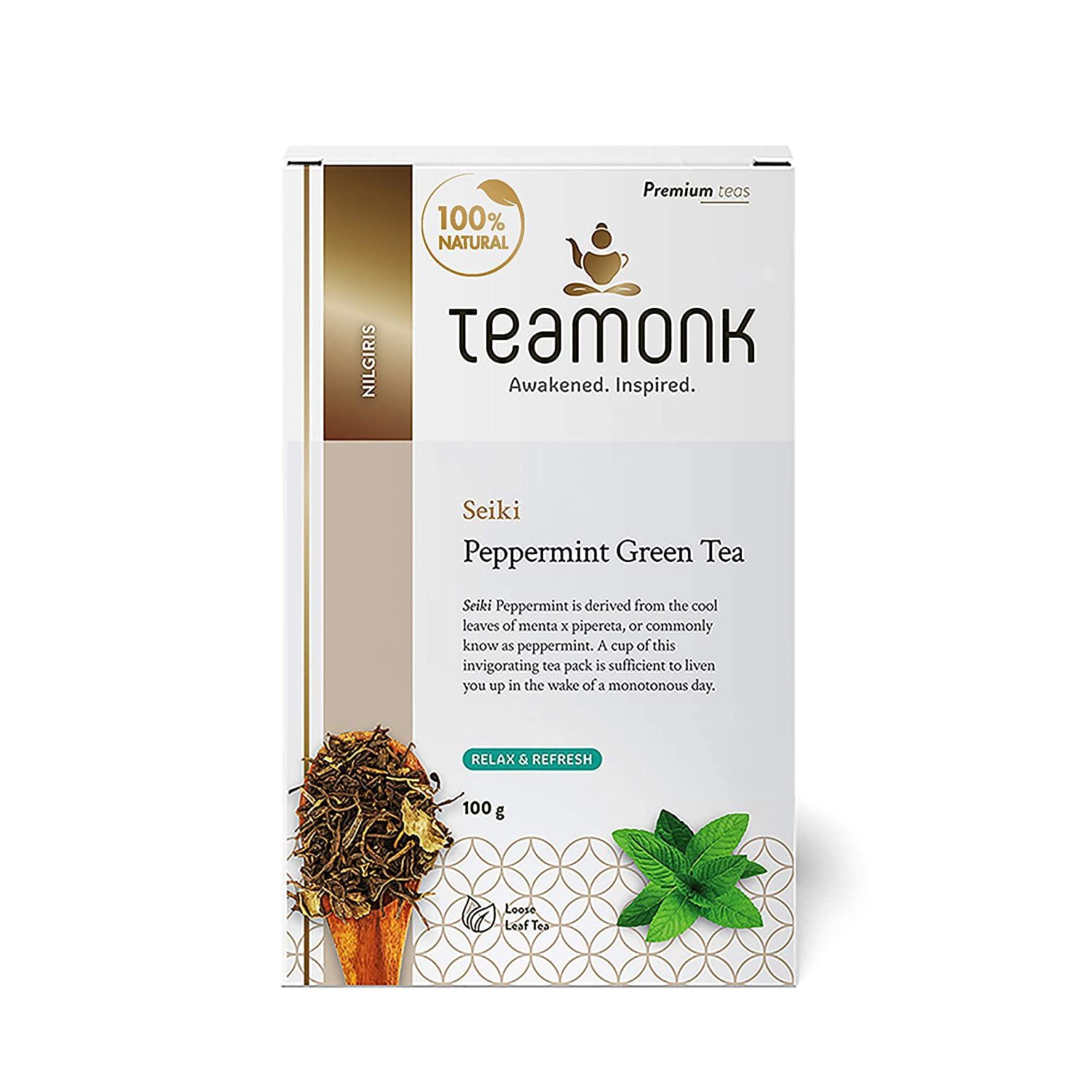Teamonk Peppermint Green Tea Image