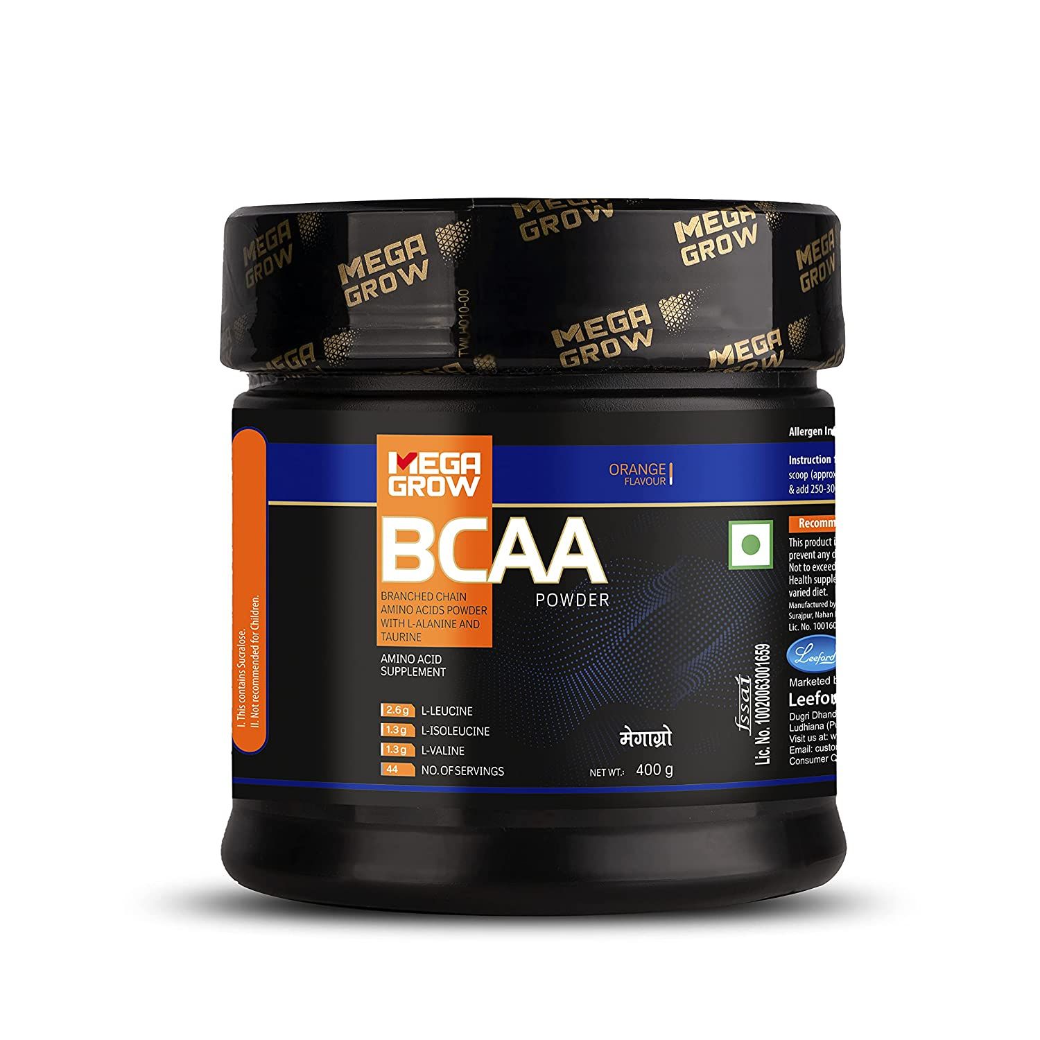 Mega Grow BCAA Suplement Powder Image