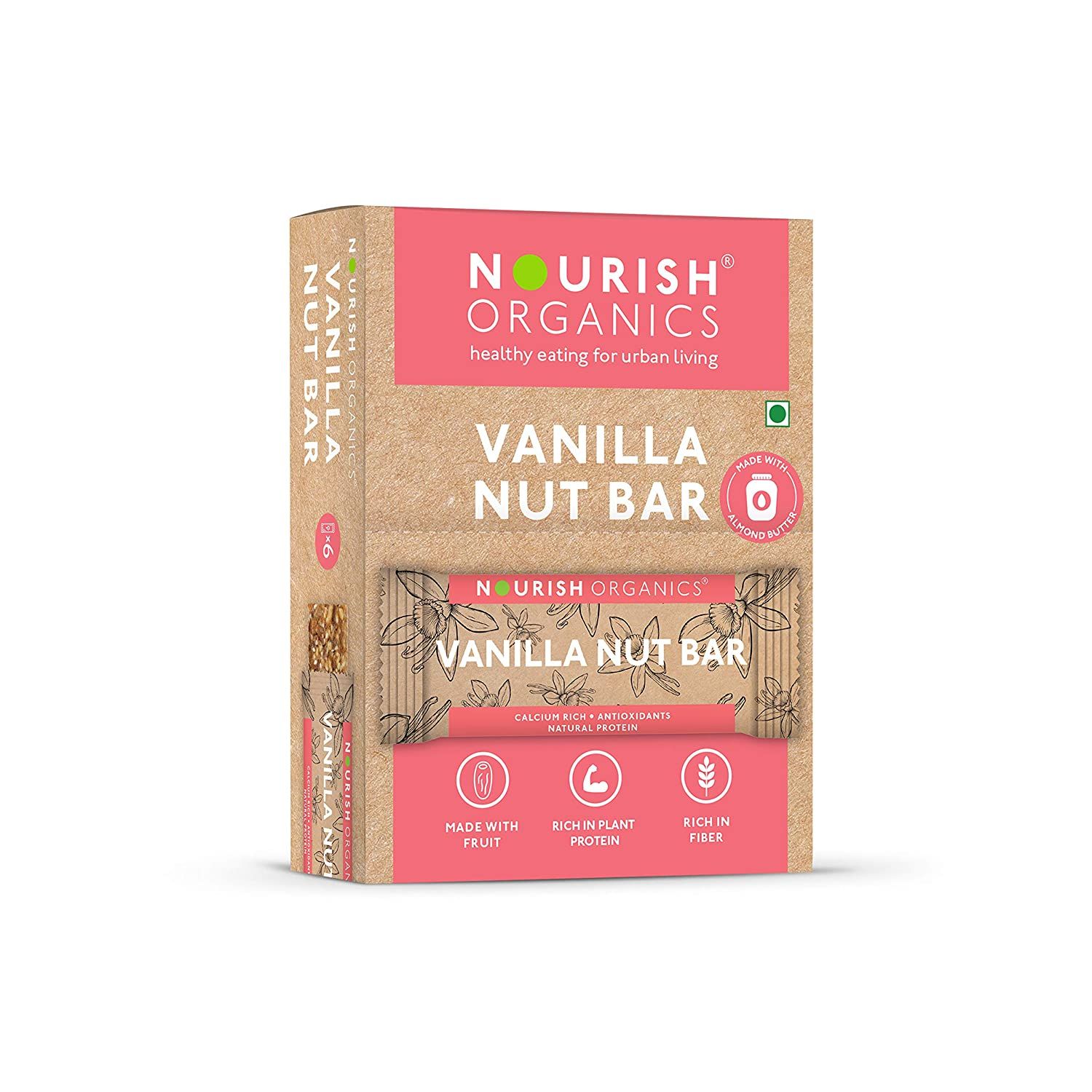 Nourish Organic Vanilla Nut Bar Image