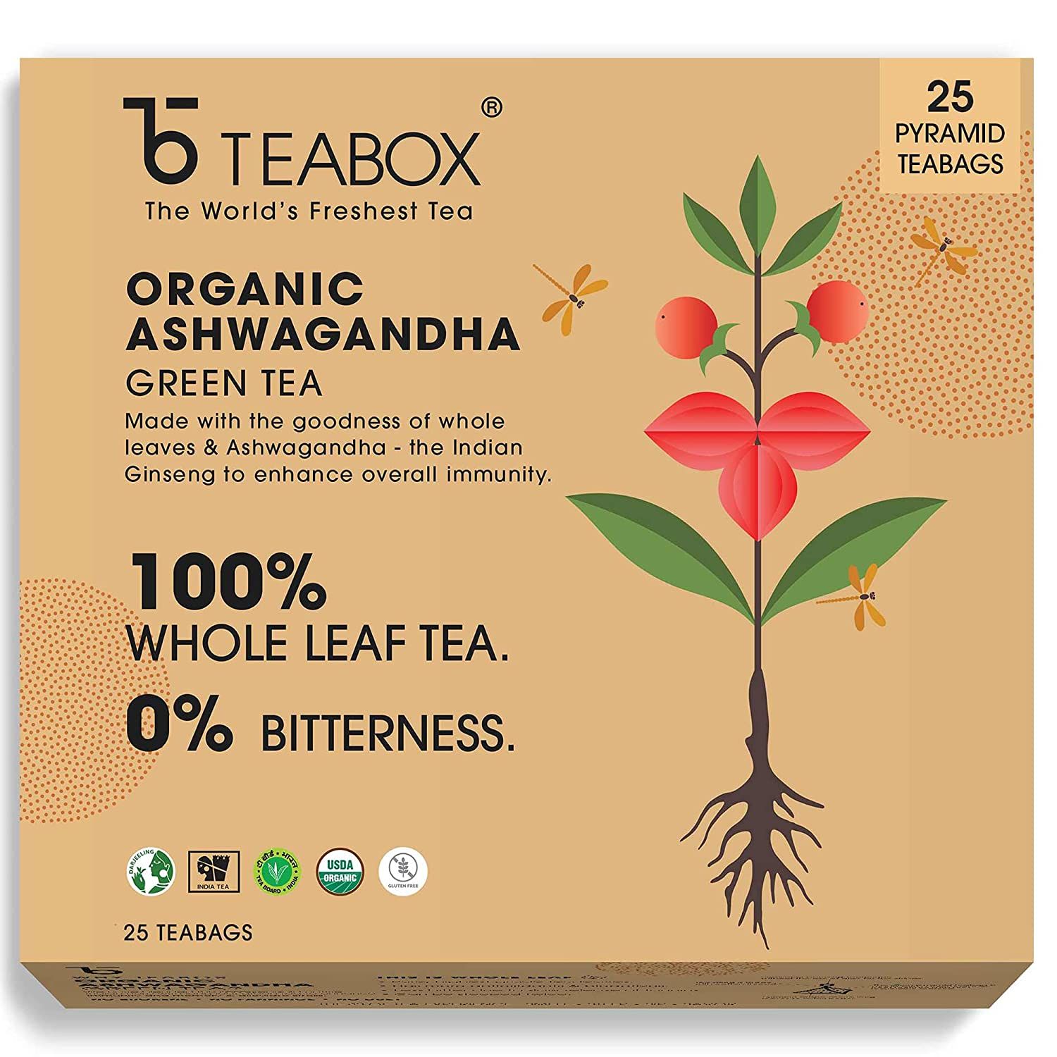 Teabox Organic Ashwagandha Green Tea Image
