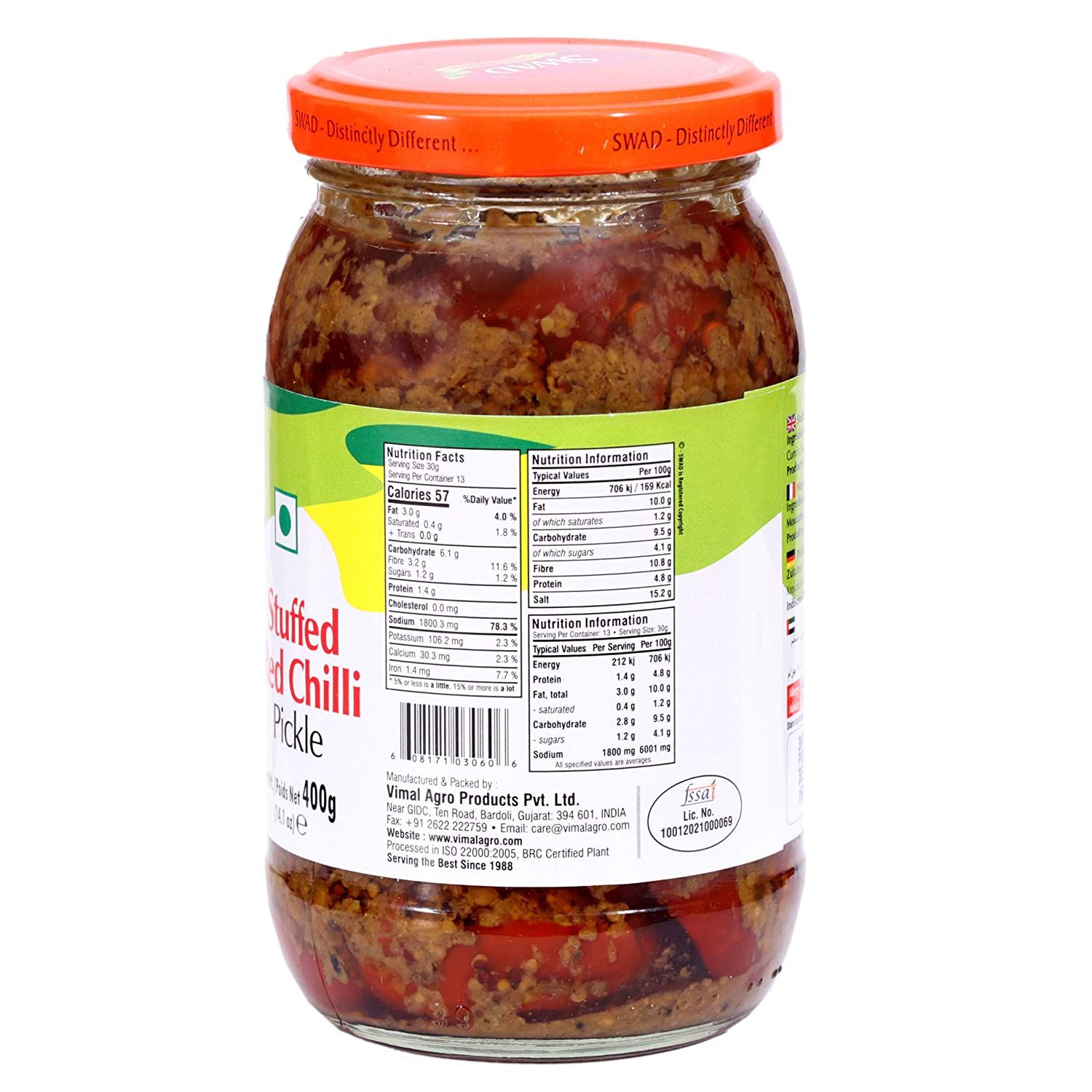SWAD Stuffed Red ChilliPickle Image