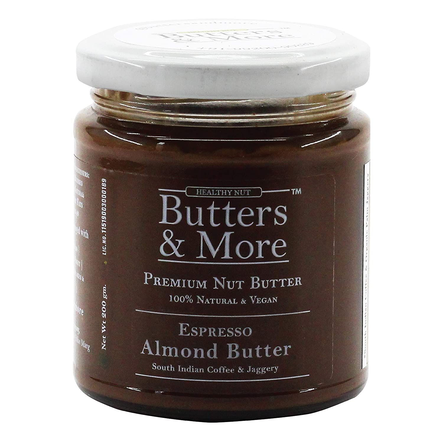 Butters & More Espresso Almond Butter with South Indian Coffee & Jaggery Image