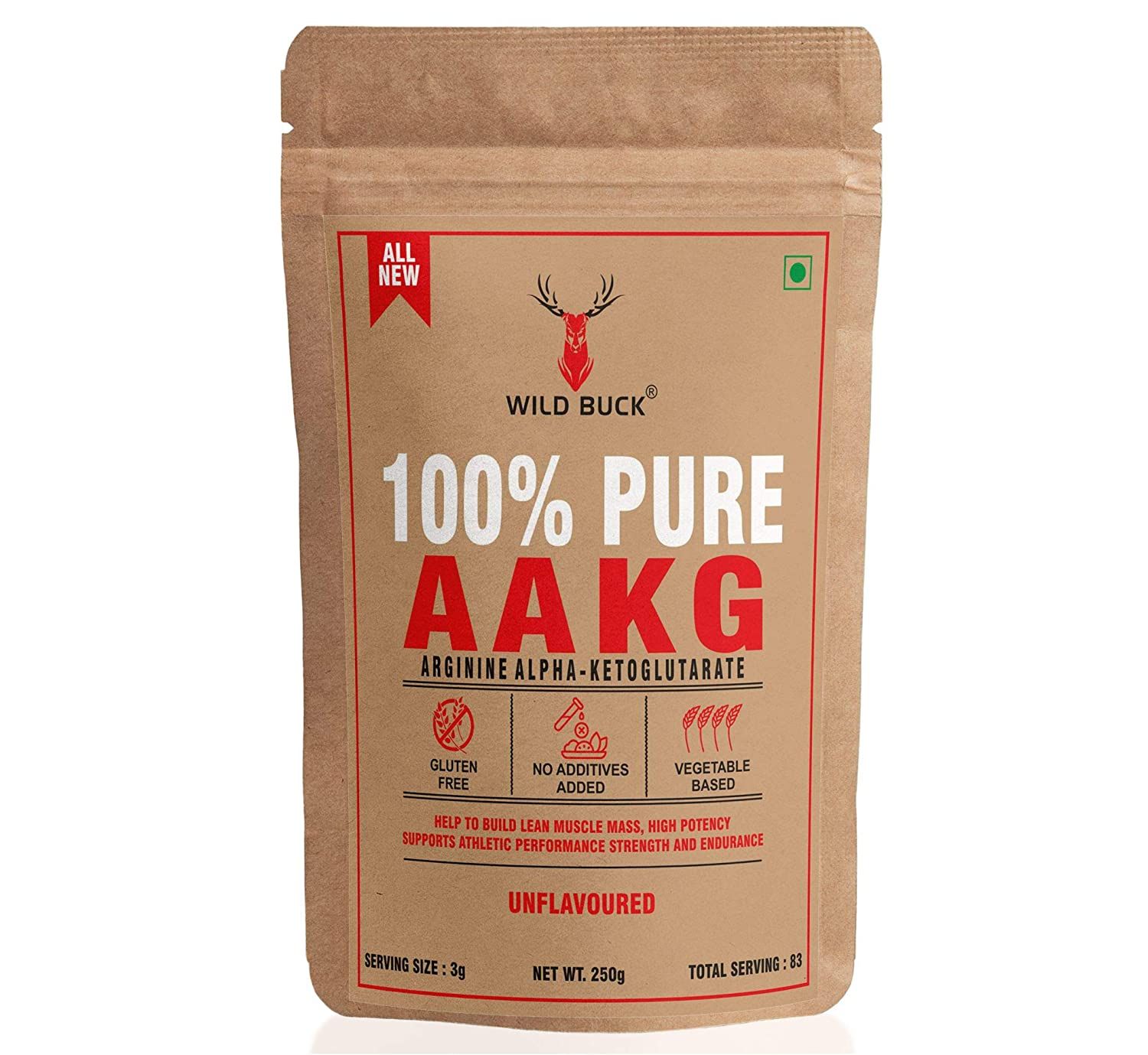 Wild Buck 100% Pure L Arginine Alpha Ketoglutarate Image