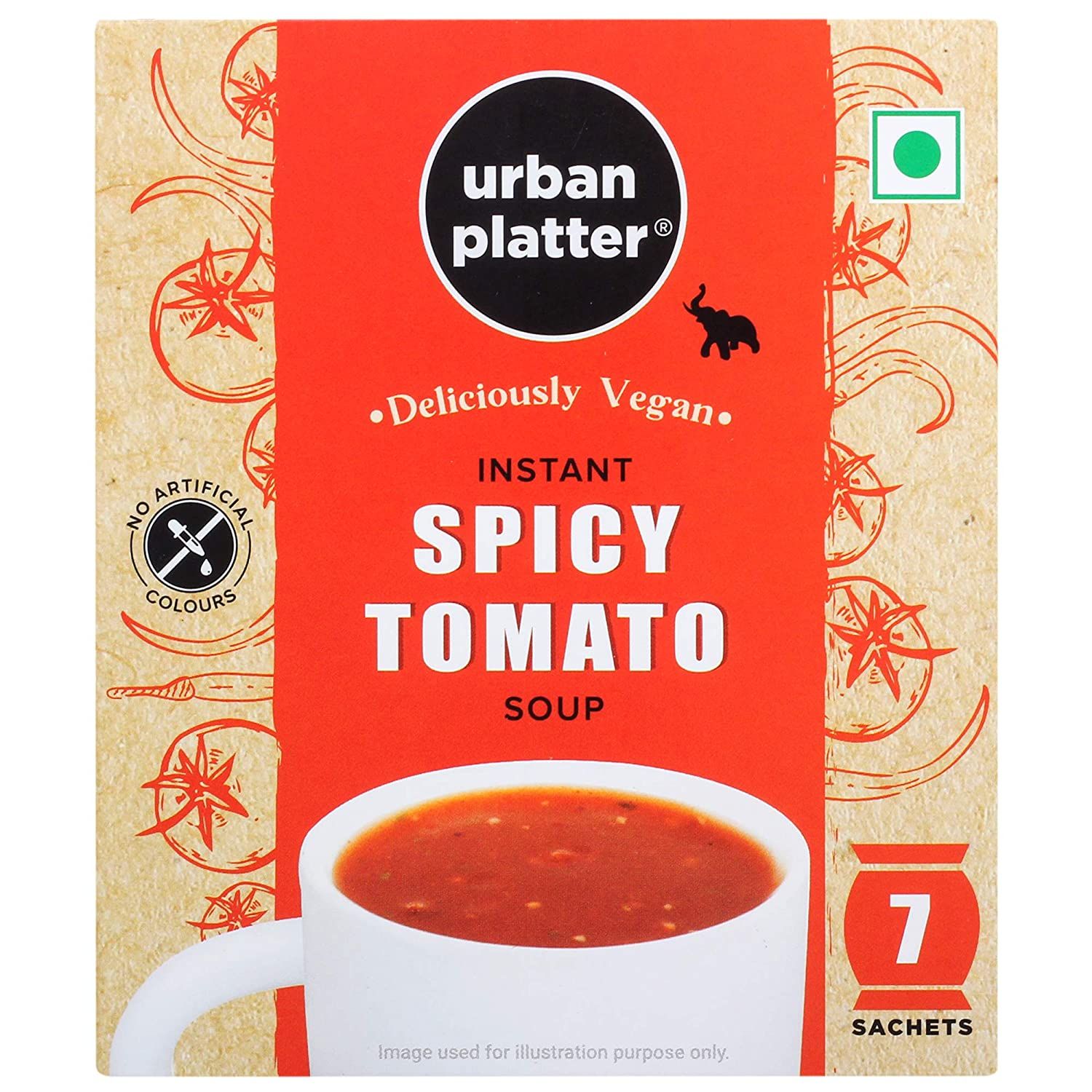Urban Platter Vegan Instant Spicy Tomato Cup Soup Image