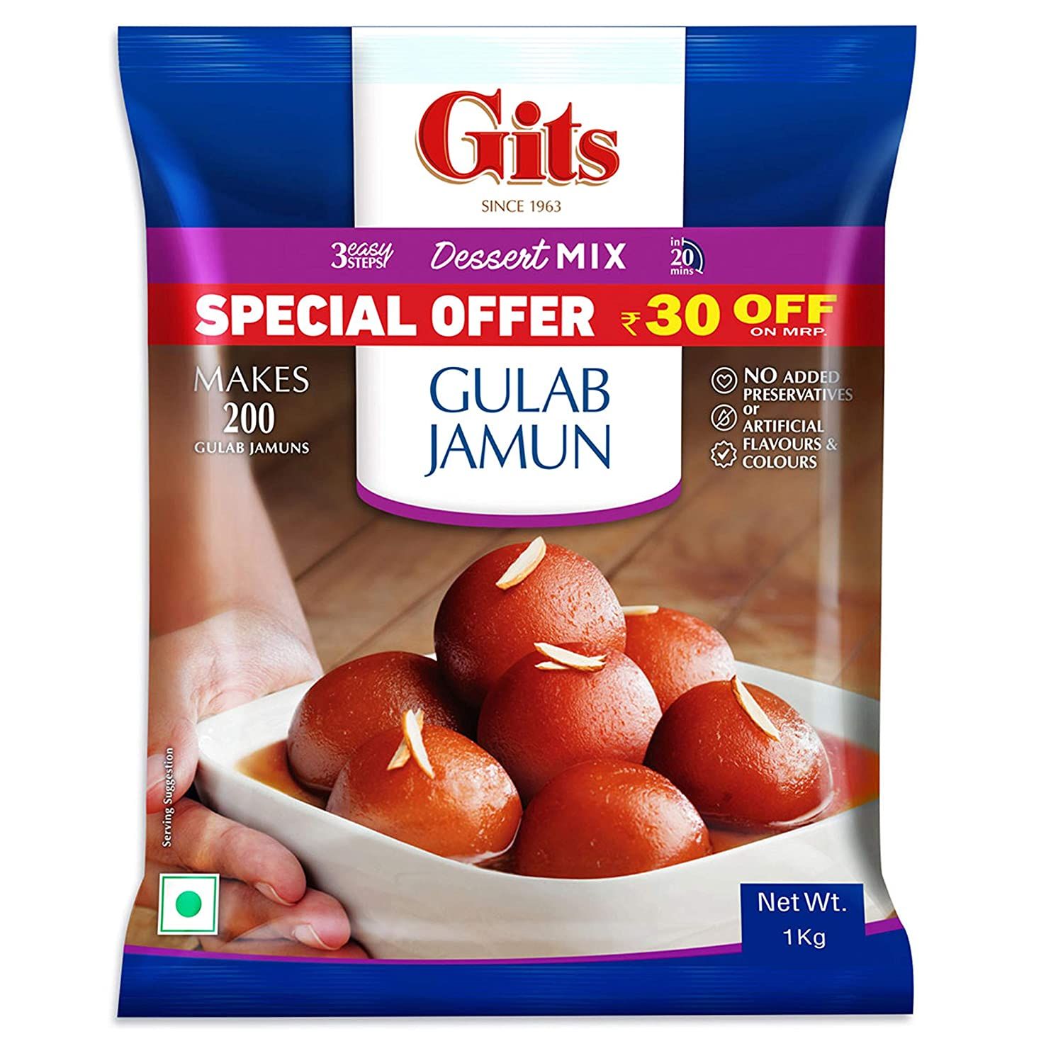 Gits Instant Gulab Jamun Dessert Mix Image