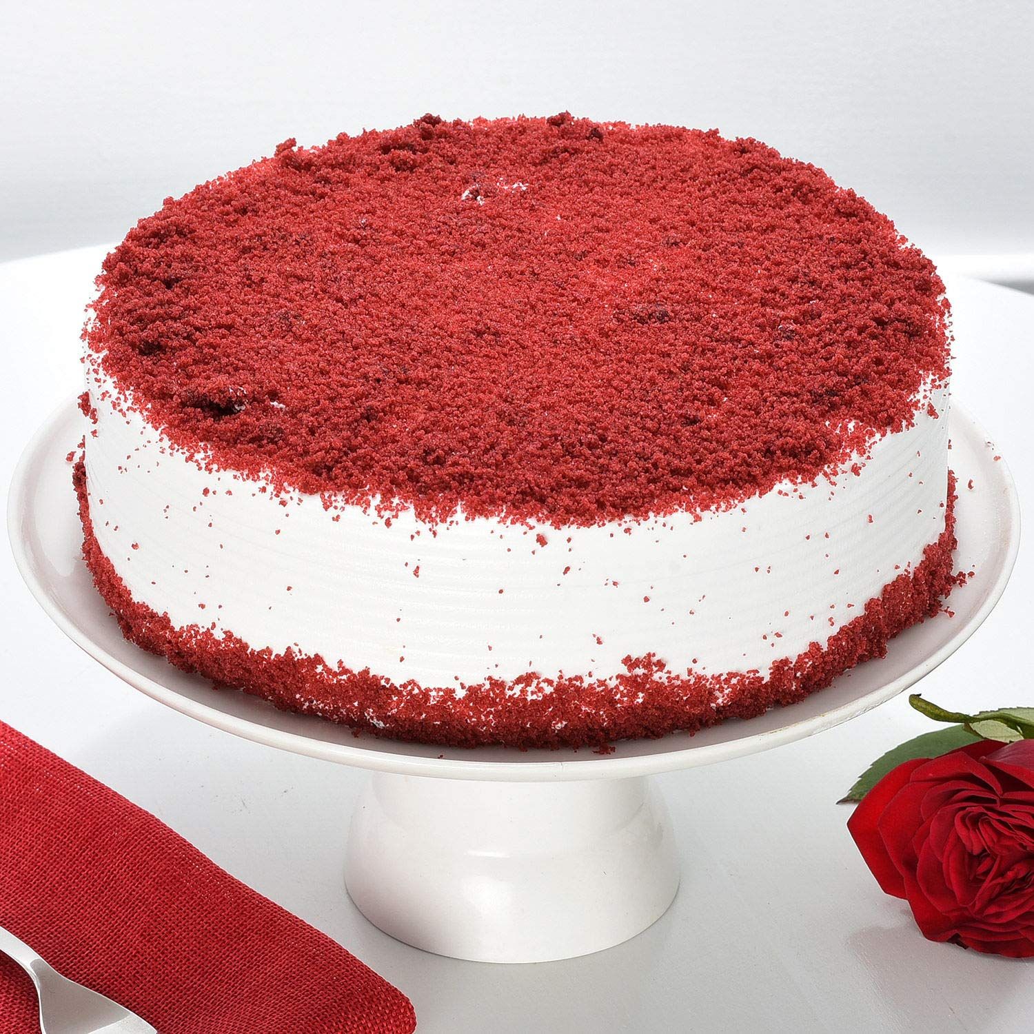 Ferns N Petals Red Velvet Fresh Cream Cake Image