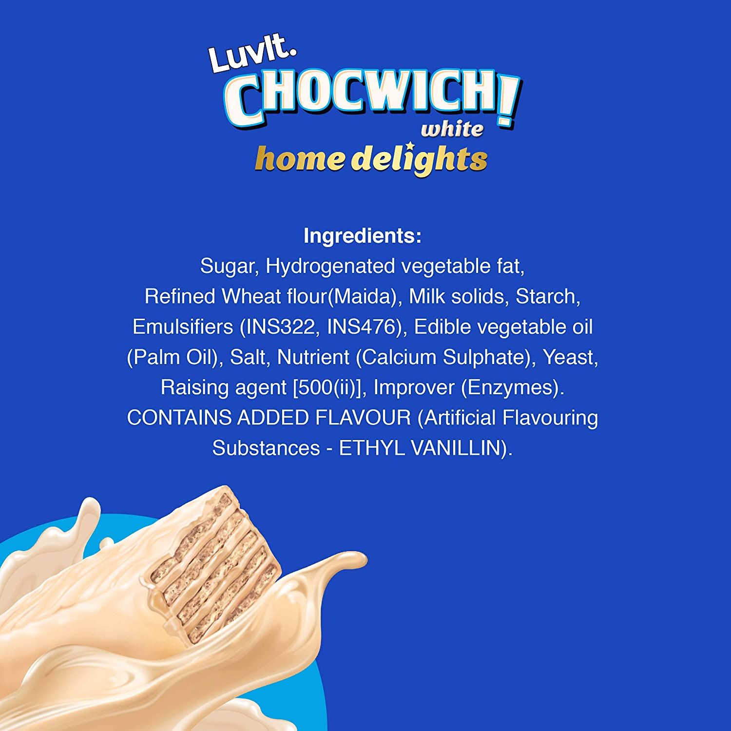 LuvIt Chocwich White Home Delights Wafer Chocolates Image