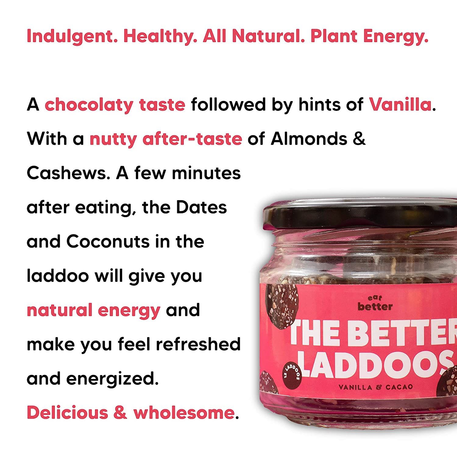 Eat Better The Better Ladoo Vanilla & Cacao Image